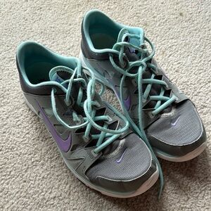Nike Gray and Purple Sneakers